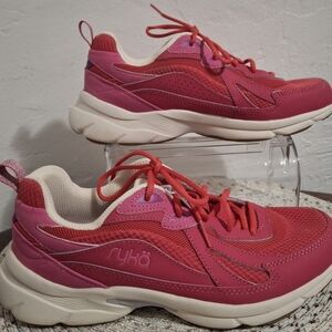 Ryka Women's Water Repellent Pink Athletic Shoes Size 8w.